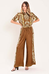 Vintage Manor Palazzo Woven Pants | Boutique In USA, PANTS, $ 70.00, A Moment Of Now™