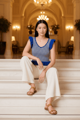 Out West Blue Sweater Knit Top | Boutique In USA, SWEATERS, $ 46.00, A Moment Of Now™