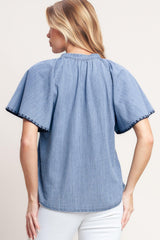 Weekend Wanderer Woven Top, TOPS, $ 60.00, A Moment Of Now™