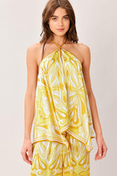 Golden Swirl Woven Hanky Top | Boutique In USA, TOPS, $ 48.00, A Moment Of Now™