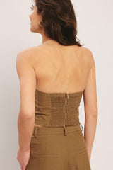 Umber Flow Woven Halter Top, TOPS, $ 60.00, A Moment Of Now™