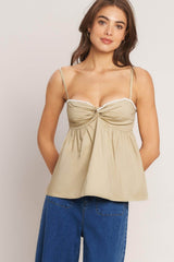 Sleek Temptation Woven Top | Boutique In USA, TOPS, $ 56.00, A Moment Of Now™