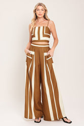 Luxe Coast Woven Top and Pant Set | Boutique In USA, Outfit Sets, $ 94.00, A Moment Of Now™