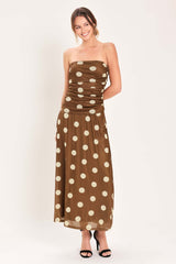 French Girl Polka Dot Power Mesh Tube Top | Boutique In USA, TOPS, $ 54.00, A Moment Of Now™