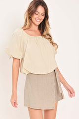 Natural Charm Woven Top | Boutique In USA, TOPS, $ 56.00, A Moment Of Now™