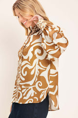 Amalfi Coast Woven Shirt | Boutique In USA, TOPS, $ 60.00, A Moment Of Now™