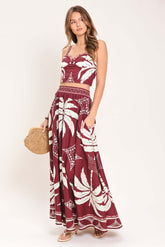 Paradise Charm Woven Top And Skirt Set | Boutique In USA, TOPS, $ 100.00, A Moment Of Now™