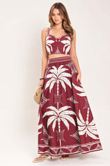 Paradise Charm Woven Top And Skirt Set | Boutique In USA, TOPS, $ 100.00, A Moment Of Now™