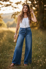 Judy Blue High Waist Palazzo Jeans | Wide Leg Denim, Jeans, $ 80.00, A Moment Of Now™