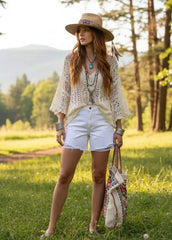 Judy Blue High Waist Rigid Magic Dad Shorts | White Denim, Shorts, $ 57.00, A Moment Of Now™
