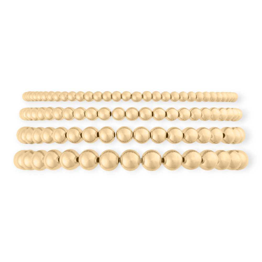 juno bracelet four stack (3+4+5+6mm), Bracelets, $ 262.00, A Moment Of Now™