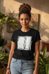 Lucina Black Abstract Scribble Modern Line Art T-Shirt, T-shirts, $ 39.00, A Moment Of Now™