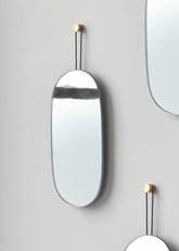 Lure Single Soft-Oval Wall Mirror - Handmade in USA
