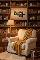 Faith Over Fear Steel Sign