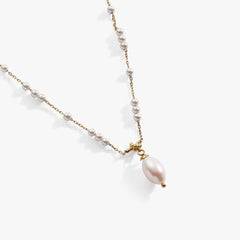 Mother of Pearl Beaded Necklace, Necklaces, $ 59.90, A Moment Of Now™
