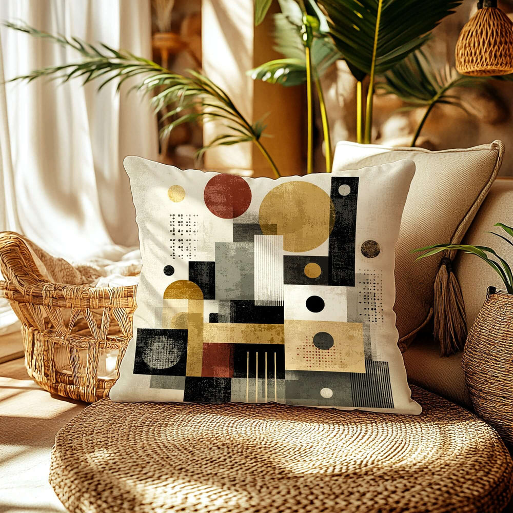 Mid-century Modern Geometry Throw Pillow Cushion | Boutique In USA, Throw Pillows, $ 55.00, A Moment Of Now™
