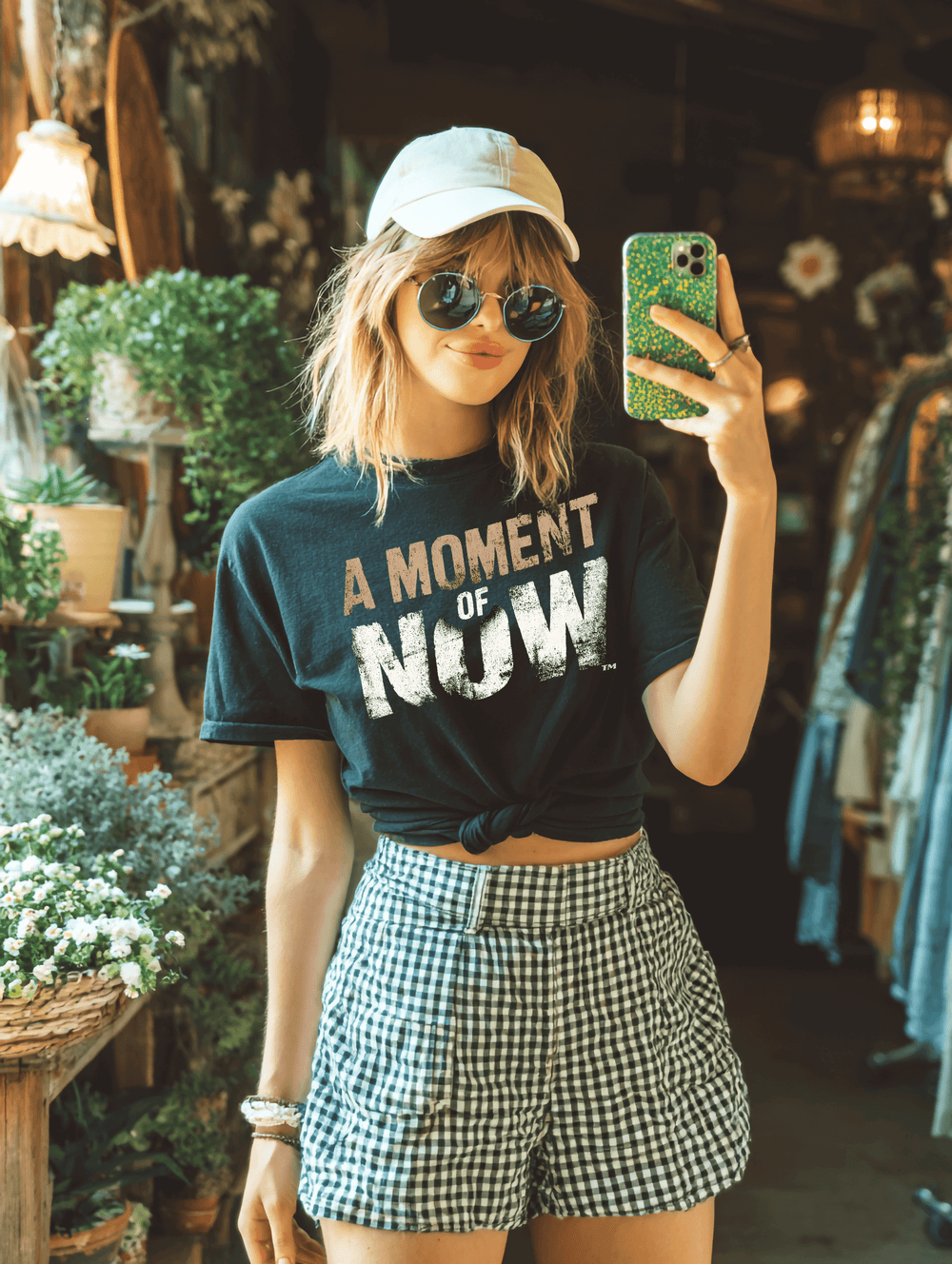 Mindfulness A Moment Of Now ™ Retro Text Unisex T-shirt | Boutique In USA, T-shirts, $ 24.50, A Moment Of Now™