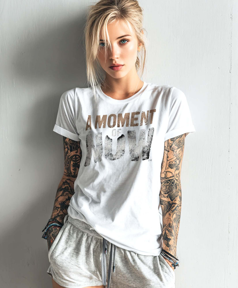Mindfulness A Moment Of Now ™ Retro Text Unisex T-shirt | Boutique In USA, T-shirts, $ 24.50, A Moment Of Now™