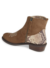 Montrose Natural Snake Skin Leather Booties | Boutique In USA, Shoes, $ 80.00, A Moment Of Now™