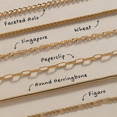 Faceted Rolo Charm & Layering Necklace, Necklaces, $ 18.90, A Moment Of Now™