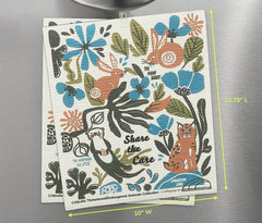 PNW Wildlife Large Swedish Dishcloth Dry Mats | Eco-Friendly Reusable, Dishcloth Sets, $ 22.00, A Moment Of Now™