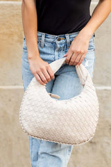 Paige Woven Handbag - Timeless Style & Functionality, Totes, $ 55.00, A Moment Of Now™
