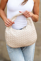 Paige Woven Handbag - Timeless Style & Functionality, Totes, $ 55.00, A Moment Of Now™