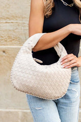 Paige Woven Handbag - Timeless Style & Functionality, Totes, $ 55.00, A Moment Of Now™