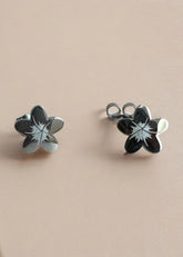 Plumeria Flower Studs - Hypoallergenic Mini Earrings