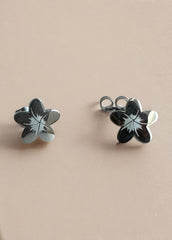 Plumeria Flower Studs - Hypoallergenic Mini Earrings