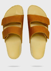 Riviera Leather Eva Sandals - Chamois | Sustainable Comfort Sandals, Sandals, $ 105.00, A Moment Of Now™