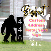 Custom Bigfoot Address Number Package Sign, Metal Signs, $ 59.40, A Moment Of Now™