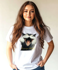 Savage Cat Vibes T-Shirt | Bold Graphic Streetwear, T-shirts, $ 24.50, A Moment Of Now™