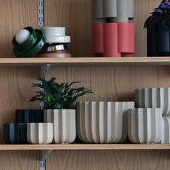 Wrap Handmade Ceramic Planter with Drainage - 4 Sizes in Dune & Black