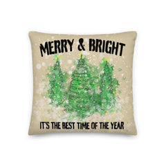 Watercolor Snowy Christmas Tree Holiday Decoration Throw Pillow Cushion Cover Case | Boutique In USA, Throw Pillows, $ 45.00, A Moment Of Now™