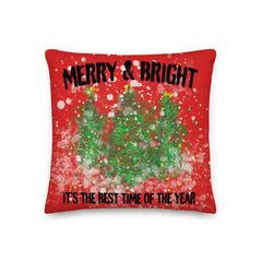 Watercolor Snowy Christmas Tree Holiday Decoration Throw Pillow Cushion Cover Case | Boutique In USA, Throw Pillows, $ 45.00, A Moment Of Now™
