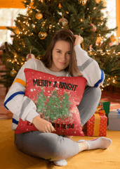 Watercolor Snowy Christmas Tree Pillow Cover - Holiday Decor, Throw Pillows, $ 45.00, A Moment Of Now™