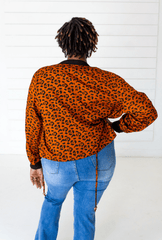 Leopard Bomber in Sienna + Black | Boutique In USA, Jackets, $ 130.00, A Moment Of Now™