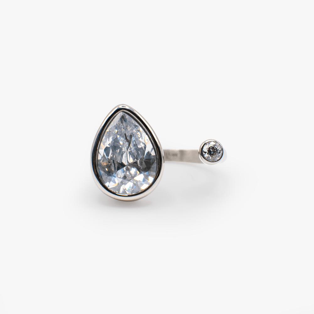 Teardrop Crystal Ring | Boutique In USA, Rings, $ 38.00, A Moment Of Now™