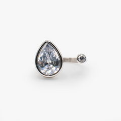 Teardrop Crystal Ring, Rings, $ 38.00, A Moment Of Now™