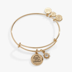 'The Best Is Yet To Come' Duo Charm Bangle | Boutique In USA, Bracelets, $ 28.00, A Moment Of Now™