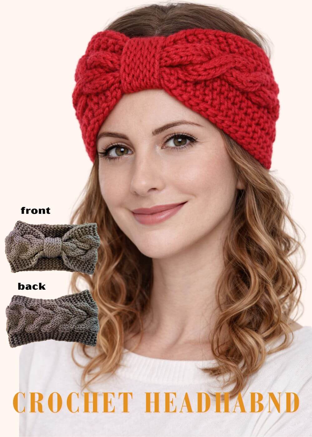 Winter Crochet Bow Twisted Headband | Boutique In USA, Headbands, $ 15.00, A Moment Of Now™