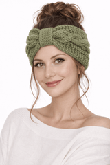 Winter Crochet Bow Twisted Headband | Boutique In USA, Headbands, $ 15.00, A Moment Of Now™