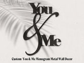 You & Me Metal Steel Wall Decor Steel Sign | Shop USA Made Home Decor, Metal Signs, $ 58.95, A Moment Of Now™