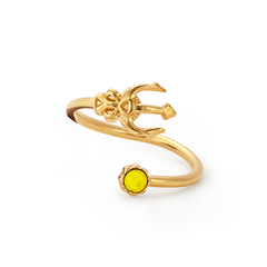 Trident Yellow Stone Wrap Ring, Rings, $ 19.90, A Moment Of Now™