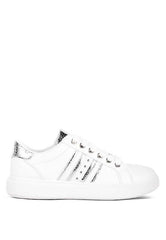 Claude Faux Leather Back Panel Sneakers - Trendy Comfort, Sneakers, $ 45.00, A Moment Of Now™
