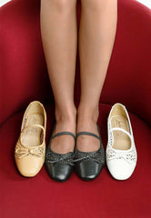 Chic Omela Woven Bow Detail Ballerinas Flats, Ballet Flats, $ 90.00, A Moment Of Now™