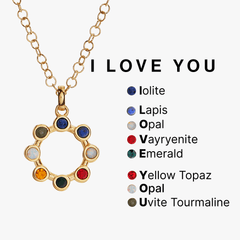 'I Love You' Hidden Message Acrostic Necklace | Boutique In USA, Necklaces, $ 9.90, A Moment Of Now™