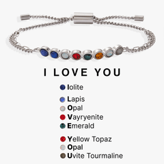 'I Love You' Hidden Message Acrostic Bolo Bracelet, Bracelets, $ 18.90, A Moment Of Now™