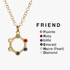 Friend Hidden Message Acrostic Necklace, Necklaces, $ 23.90, A Moment Of Now™